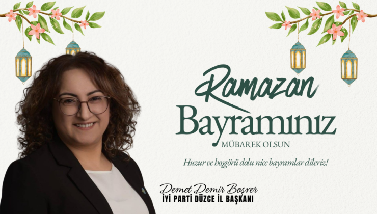 DEMET DEMİR BOŞVER RAMAZAN BAYRAMI REKLAM İLANI