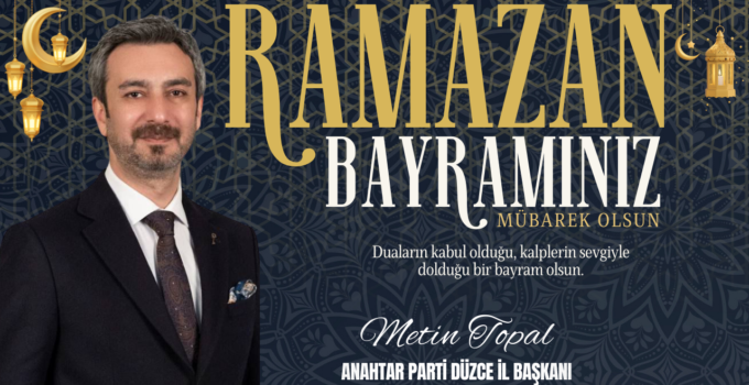 METİN TOPAL RAMAZAN BAYRAMI REKLAM İLANI