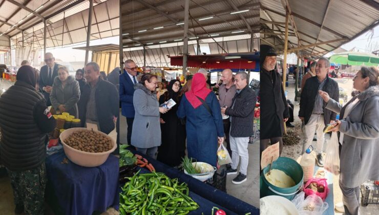 İYİ Parti Düzce Teşkilatı Semt Pazarı Ziyaretinde Vatandaşlarla Buluştu