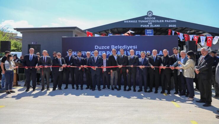 Düzce’de Modern Pazaryeri Hizmete Açıldı: Tuhafiyeciler Pazarı Görücüye Çıktı