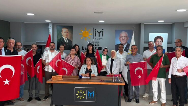İYİ Parti Düzce’den Sert Çıkış; “Terörle Pazarlık Yapılmaz!”