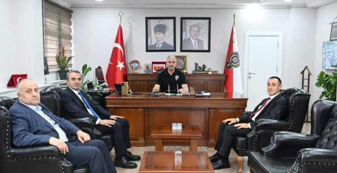 1. Sınıf Emniyet Müdürlüğüne Terfi Eden 3 İsimden Ergüder’e Ziyaret