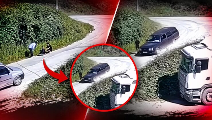 Yığılca’da Otomobil Yayaya Çarptı: Kaza Kameraya Yansıdı