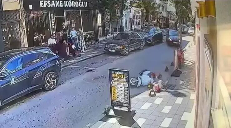Beton Dubaya Çarpan Motosikletin Sürücüsü Yaralandı
